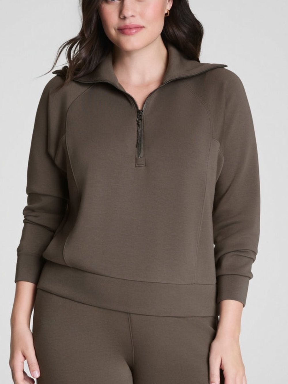 Spanx AirEssentials Half Zip Size Small